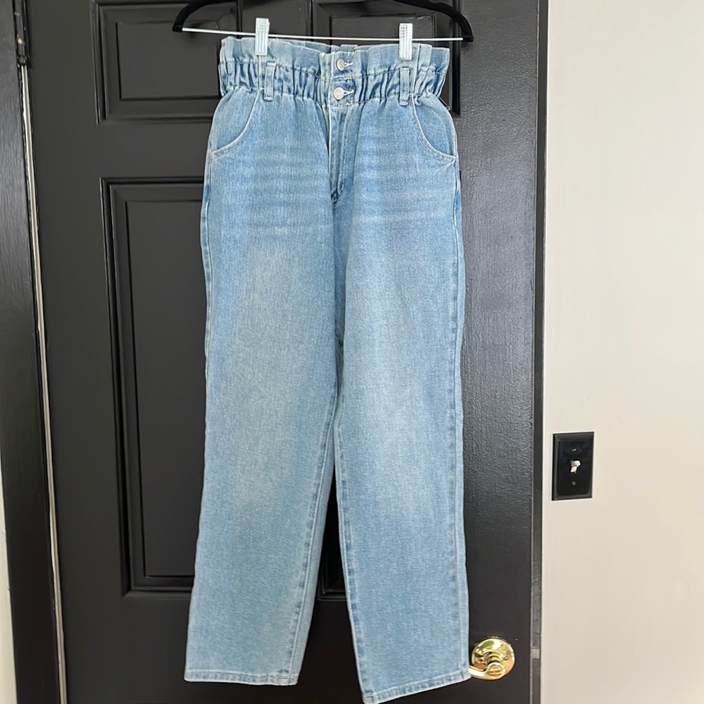 PacSun scrunch waist mom jean